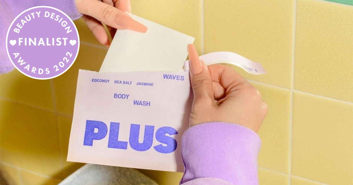 Zero Waste Body Wash Sheets from Plus is a Beauty Design Awards 2022